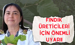 Fındık Üreticileri İçin Önemli Uyarı!