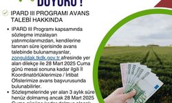 IPARD III avans talebine son başvuru 28 Mart