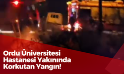 Ordu Üniversitesi Hastanesi Yakınında Korkutan Yangın! İşte O Görüntüler...