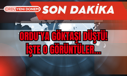 Ordu'ya Göktaşı Düştü! İşte O Görüntüler…