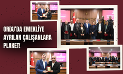 Ordu’da Emekliye Ayrılan Çalışanlara Plaket!