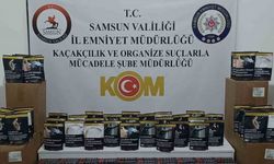 Samsun’da kaçak tütün ve nargile kömürü ele geçirildi