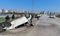 Samsun’da otomobil takla attı: 1 yaralı