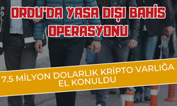 Ordu'da Yasa Dışı Bahis Operasyonu: 7.5 Milyon Dolarlık Kripto Varlığa El Konuldu