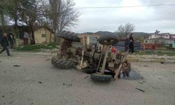 Kastamonu’da traktör ile beton taşıyan tır çarpıştı: 2 yaralı