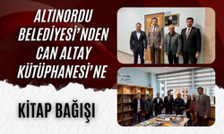 ALTINORDU BELEDİYESİ’NDEN CAN ALTAY KÜTÜPHANESİ’NE KİTAP BAĞIŞI