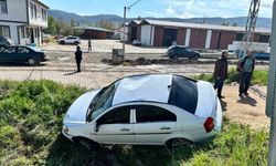 Çorum’da otomobil menfeze düştü: 1 yaralı