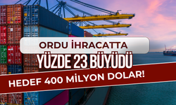 Ordu İhracatta Yüzde 23 Büyüdü: Hedef 400 Milyon Dolar!