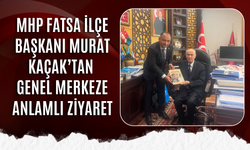 MHP Fatsa İlçe Başkanı Murat Kaçak’tan Genel Merkeze Anlamlı Ziyaret