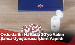 Ordu’da Bir Haftada 20’ye Yakın Şahsa Uyuşturucudan İşlem Yapıldı