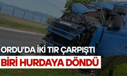 Ordu’da İki Tır Çarpıştı, Biri Hurdaya Döndü