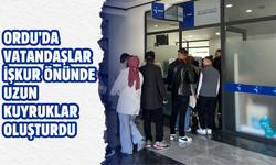 Ordu’da Vatandaşlar İŞKUR Önünde Uzun Kuyruklar Oluşturdu