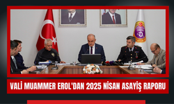 Vali Muammer Erol'dan 2025 Nisan Asayiş Raporu