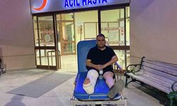 Gazinin trafikte darp edildiği anlar kameraya yansıdı