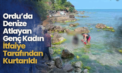 Ordu’da Denize Atlayan Genç Kadın İtfaiye Tarafından Kurtarıldı