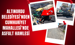 Altınordu Belediyesi’nden Cumhuriyet Mahallesi’nde Asfalt Hamlesi