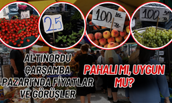 Altınordu Çarşamba Pazarı’nda Fiyatlar ve Görüşler