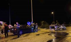 İki otomobilin çarpıştığı kazada 2’si ağır 7 kişi yaralandı