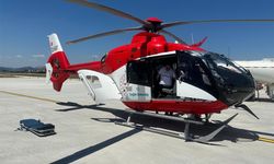 Kazada yaralanan vatandaş, ambulans helikopterle Ankara’ya nakledildi
