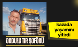 Ordulu tır şoförü kazada yaşamını yitirdi