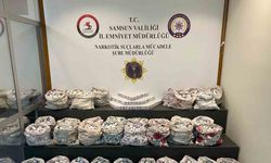 Samsun’da yastık kılıfları içine gizlenmiş 265 bin adet uyuşturucu hap ele geçirildi