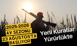 2025-2026 Av Sezonu 23 Ağustos’ta Başlıyor
