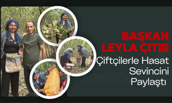 Başkan Leyla Çıtır, Çiftçilerle Hasat Sevincini Paylaştı