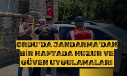 Ordu’da Jandarma’dan Bir Haftada Huzur ve Güven Uygulamaları