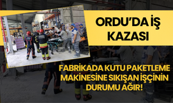 Ordu’da Makineye Sıkışan 24 Yaşındaki Genç İşçi Ağır Yaralandı