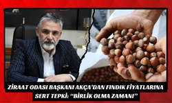 Ziraat Odası Başkanı Akça’dan Fındık Fiyatlarına Sert Tepki: “Birlik Olma Zamanı”