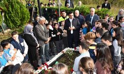 5. sınıf öğrencilerinden şehit Recep Turan’ın kabrine anlamlı ziyaret