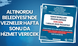 Altınordu Belediyesi’nde Vezneler Hafta Sonu Da Hizmet Verecek