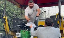 Amasra’da yol çalışmasına baklavalı teşekkür