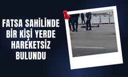 Fatsa Sahilinde Bir Kişi Yerde Hareketsiz Bulundu