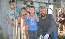 Ordu’da minikler, meyve fidanlarını toprakla buluşturdu