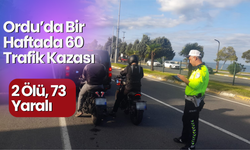 Ordu’da Bir Haftada 60 Trafik Kazası: 2 Ölü, 73 Yaralı
