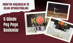 Ordu’da Kaçakçılık ve Silah Operasyonları: 5 Günde Peş Peşe Baskınlar