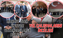 Mahmut Özer Ünye’de Vatandaşlarla Buluştu, Yol Çalışmalarını İnceledi