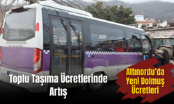 Ordu'da Toplu Taşıma Ücretlerinde Artış