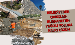 Belediyeden Çavuşlar-Burhanettin-Yağızlı Yoluna Kalıcı Çözüm