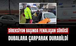Direksiyon Başında Fenalaşan Sürücü Dubalara Çarparak Durabildi