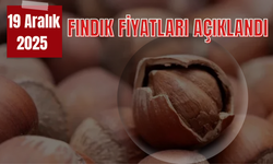 19 Aralık 2025 Fındık Fiyatları Açıklandı