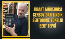 Ziraat Mühendisi Şensoy’dan Fındık Sektörüne Yönelik Sert Tepki