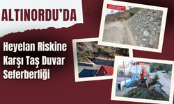 Altınordu’da Heyelan Riskine Karşı Taş Duvar Seferberliği