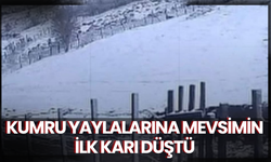 Kumru Yaylalarına Mevsimin İlk Karı Düştü
