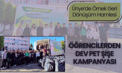 Ünye’de Örnek Geri Dönüşüm Hamlesi: Öğrencilerden Dev Pet Şişe Kampanyası