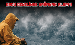 Ordu Genelinde Sağanak Alarmı