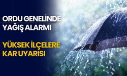 Ordu Genelinde Yağış Alarmı: Yüksek İlçelere Kar Uyarısı