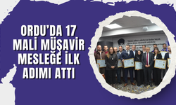 Ordu’da 17 Mali Müşavir Mesleğe İlk Adımı Attı