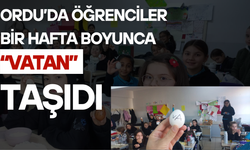 Ordu’da Öğrenciler Bir Hafta Boyunca “VATAN” Taşıdı